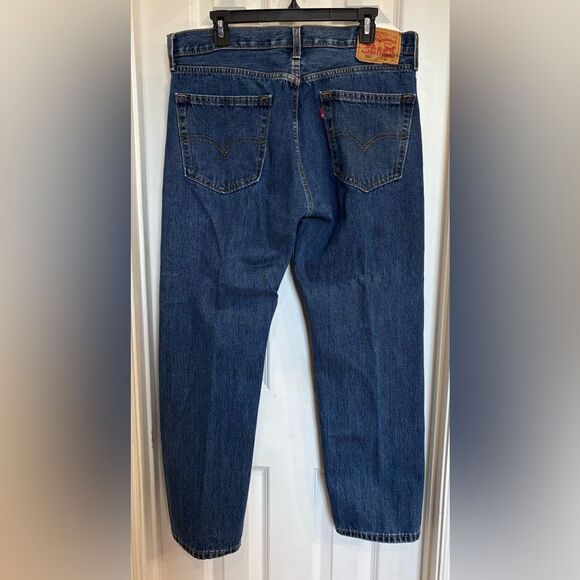 LEVIS - 505 M Sz 36/30 Regular Fit Straight-Leg Jeans/Medium Wash EUC - Picture 11 of 16